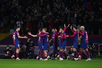 پیروزی قاطع بارسلونا و تساوی پر گل رئال + فیلم خلاصه بازی