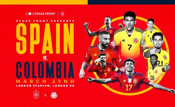 پخش زنده بازی دوستانه تیم های ملی فوتبال اسپانیا - کلمبیا امشب ساعت ۲۳:۵۹ + لینک