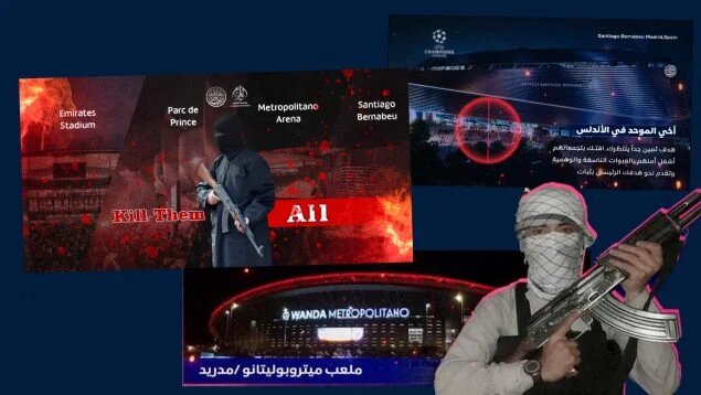 بی‌اعتنا به تهدید داعش: لیگ قهرمانان برگزار می‌شود / پوستری که داعش منتشر کرد + عکس