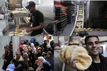 فیلم | زنده شدن یک نانوایی در غزه