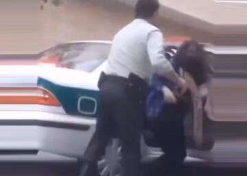 ببینید: برخورد خشن پلیس با یک دختر بی حجاب در مشهد/مامور متخلف بازداشت شد
