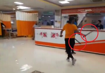 جزئیات حمله اراذل قمه‌کش به یک بیمارستان + فیلم