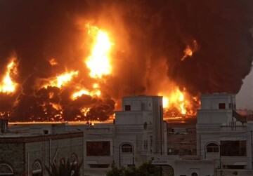 حمله اسرائیل به مخازن نفتی الحدیده یمن؛ ۱۷ شهید + تصاویر